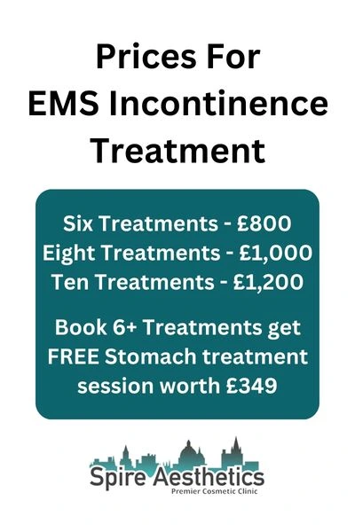 EMS Incontinence Treatment Prices Leicestershire