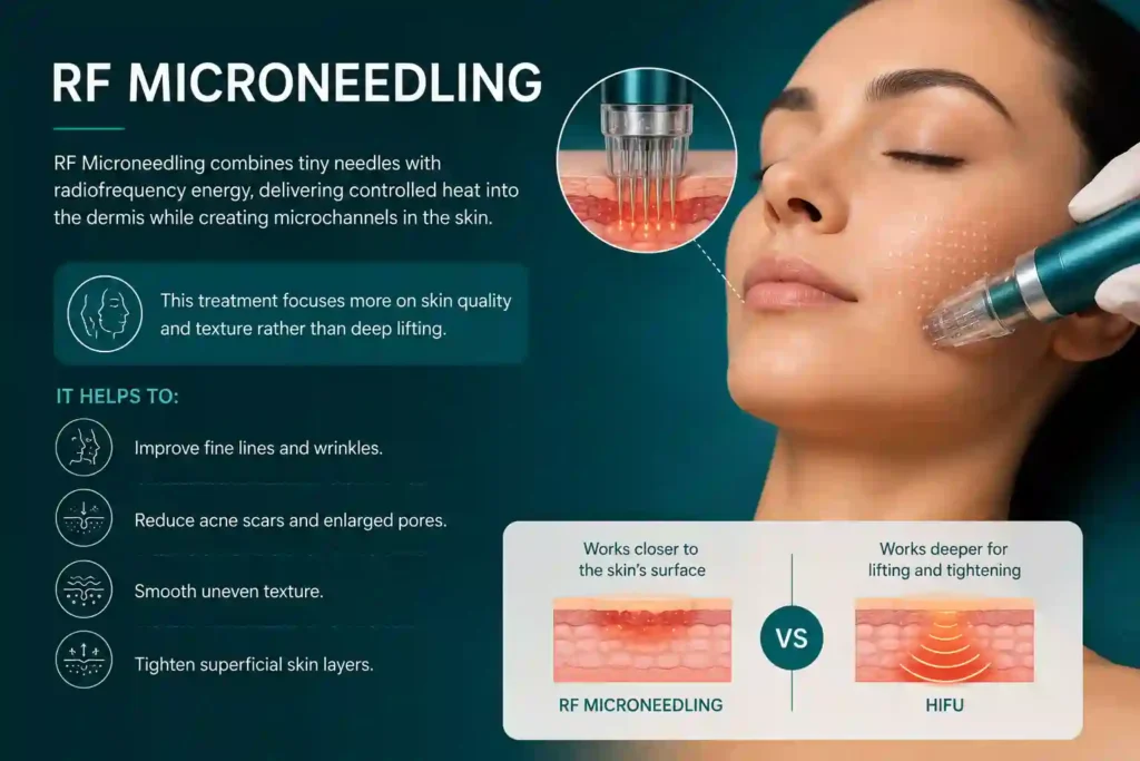 What Does RF Microneedling Do That HIFU Alone Cannot Leicestershire