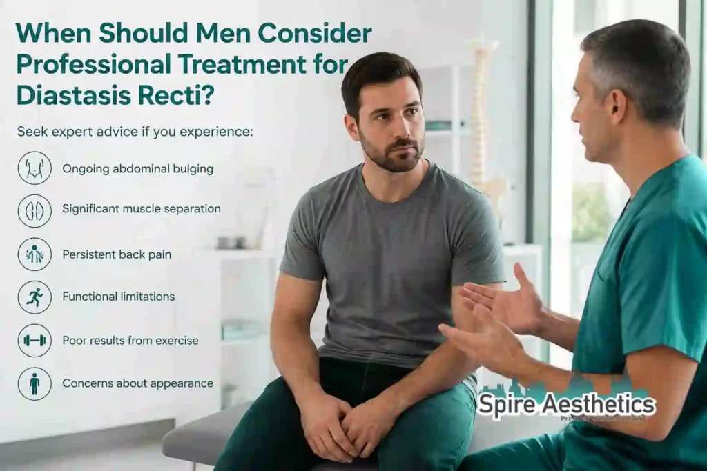 When Should Men Consider Professional Treatment for Diastasis Recti Leicestershire?