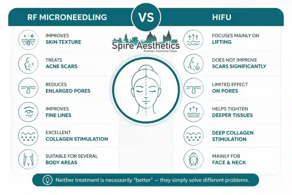 RF Microneedling vs HIFU: Which Treatment Gives Better Results Leicestershire?