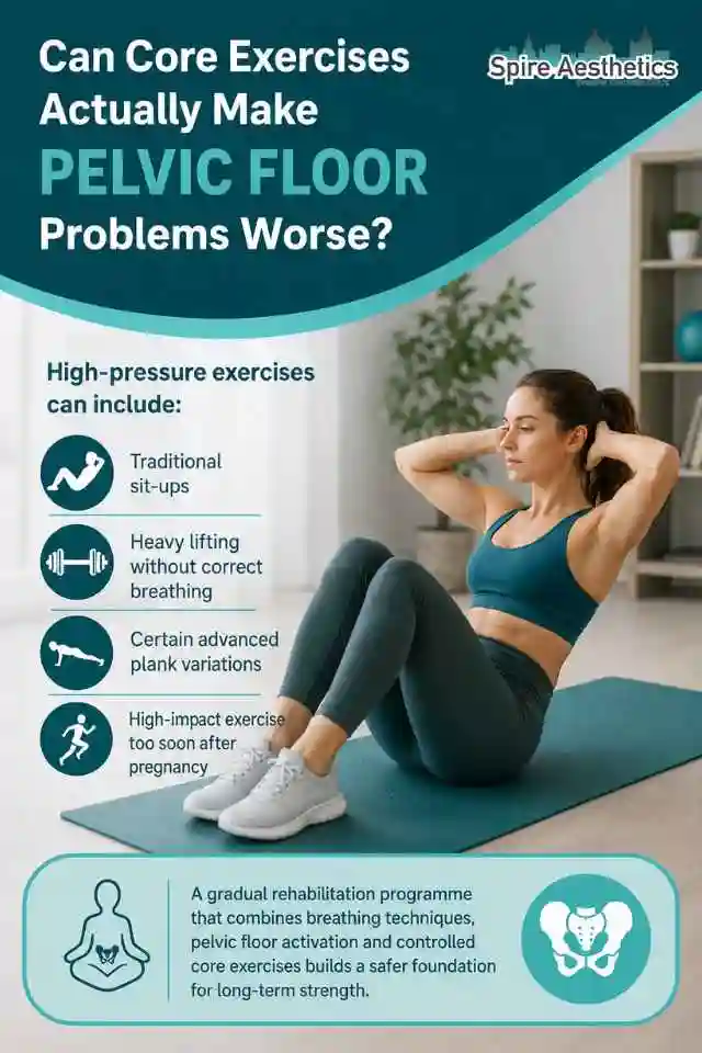 Can Strengthening Your Core Alone Actually Make Pelvic Floor Problems Worse Leicestershire?